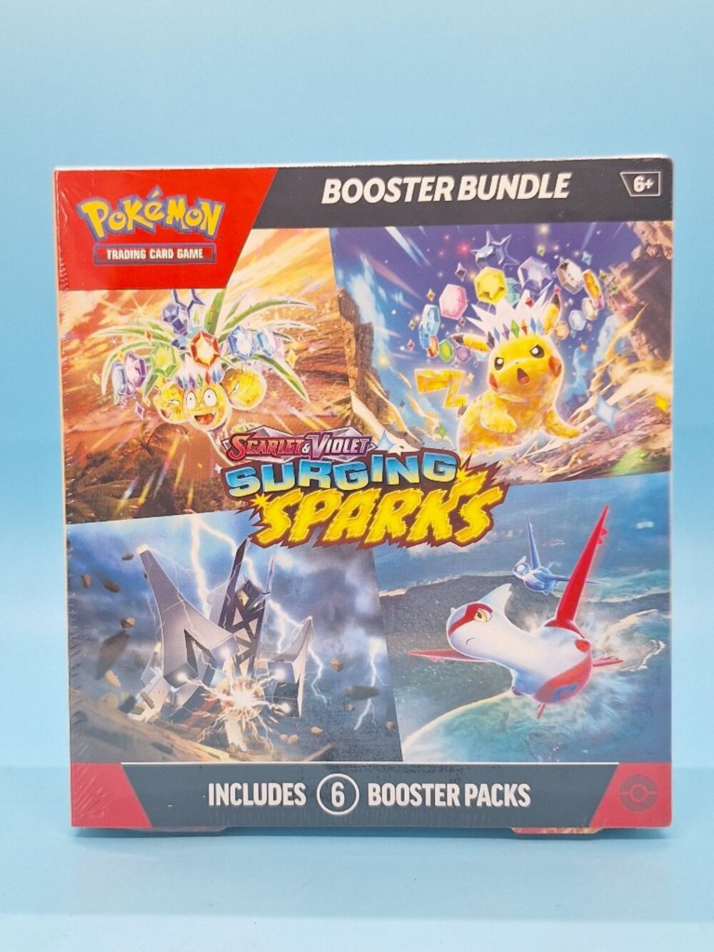 Pokemon TCG Scarlet & Violet Surging Sparks Booster Bundle 6 Packs Sealed NEW
